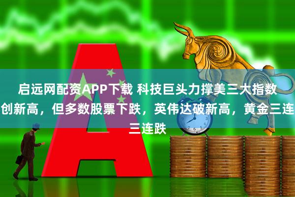 启远网配资APP下载 科技巨头力撑美三大指数再创新高,但多数股票下跌,英伟达破新高,黄金三连跌