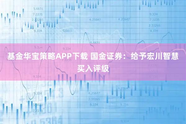 基金华宝策略APP下载 国金证券：给予宏川智慧买入评级