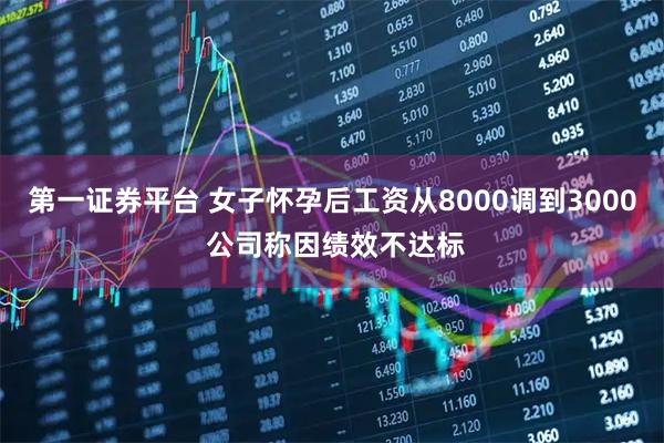 第一证券平台 女子怀孕后工资从8000调到3000 公司称因绩效不达标